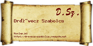 Drávecz Szabolcs névjegykártya